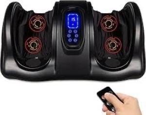 Therapeutic Foot Massager w/ High Intensity Rollers, Remote, 3 Modes