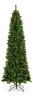 Pre-Decorated Spruce Pencil Christmas Tree w/ Berries, Pine Cones