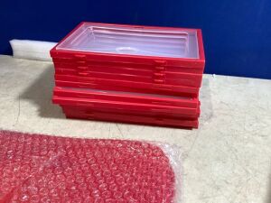 Lot of (12) Folding Shoe Boxes