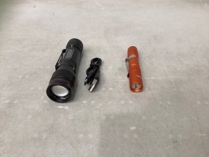 Lot of (2) Flashlights, Powers Up, E-Comm Return