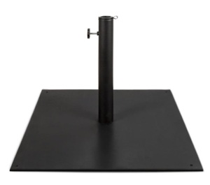 Steel Umbrella Base, Patio Stand w/ Tightening Knob & Anchor Holes - 38.5lb