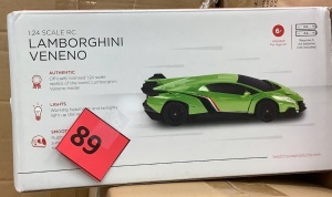 1/24 Kids RC Lamborghini Veneno Racing Car Toy w/ Lights, Shock Suspension