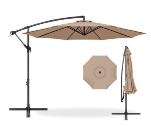 Offset Hanging Patio Umbrella - 10ft, Tan