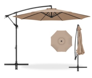 Offset Hanging Patio Umbrella - 10ft, Tan