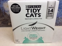 Purina Tidy Cats Light Weight Multi-Cat Clumping Litter, 17 Lb - New