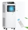 8,000 BTU Portable Air Conditioner with Dehumidifier in Black and White, Appears New, Retail $339.95