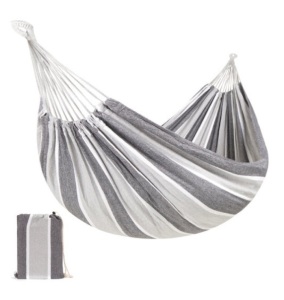 2-Person Brazilian-Style Double Hammock w/ Portable Carrying Bag, Steel