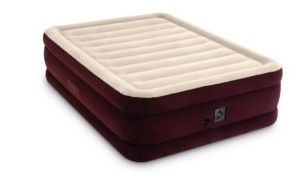 Intex Dura-Beam Extra Maroon 20 inch Queen Air Mattress with Built-in Pump