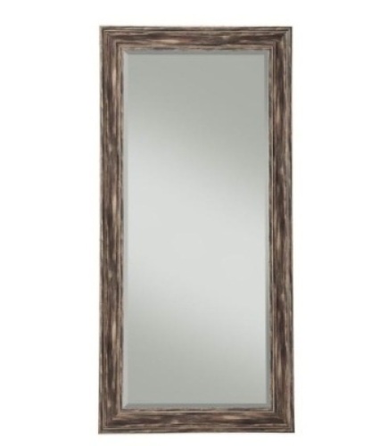 Martin Svensson Home&nbsp;Oversized Black Plastic Beveled Glass Full-Length Classic Mirror (65 in. H X 31 in. W). Appears New