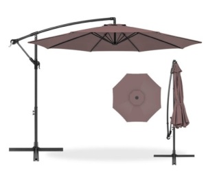 Offset Hanging Patio Umbrella - 10ft, Deep Taupe