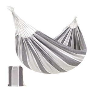 2-Person Brazilian-Style Double Hammock w/ Portable Carrying Bag, Steel