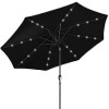 Solar LED Lighted Patio Umbrella w/ Tilt Adjustment, UV-Resistance - 10ft