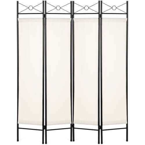 4-Panel Folding Privacy Screen Room Divider Decoration Accent, 6ft
