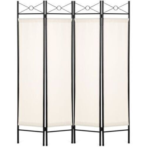 4-Panel Folding Privacy Screen Room Divider Decoration Accent, 6ft