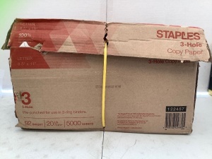 Staples Prepunched Paper, Appears new