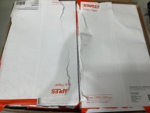 Lot of (8) Reams Staples Legal Copy Paper, E-Comm Return, Retail 119.52