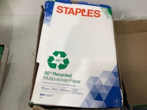 Lot of (4) Staples Recycled Tabloid Paper, E-Comm Return