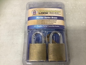 2 Pack Commando Locks Marine Series, Appears new