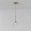 West Elm, Sculptural Glass Glodbe, Hardwired Pendant, 6"-13", Like New, Retail - $89