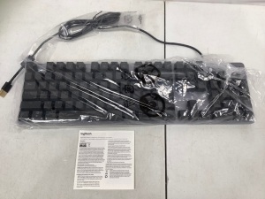 Logitech Mechanical Illuminated Keyboard, Untested, E-Comm Return