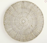 Pottery Barn, Handwoven Williow Wall Art, 48", Like New, Retail - $349