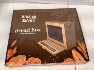 Bread Box w/ Cutting Board, Appears new