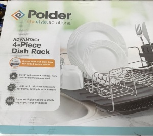 Polder 4 Pc Dish Rack, Appears new