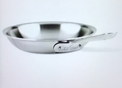 All-Clad Stainless Steel Tri-Ply Bonded Dishwasher Safe FryPan / Cookware, 8-Inch, Silver, Like New, Retail - $129