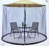 Best Choice Products 9ft Adjustable Bug Screen Accessory,Durable Mesh Mosquito Net for Outdoor Patio CantileverUmbrella, Seating Cover w/Polyester Net, Zipper Door, Fillable Base, Like New, Retail- $109.95