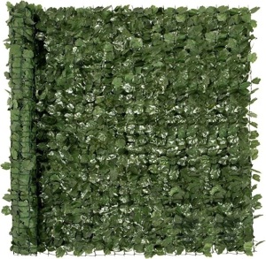 Best Choice Products, Outdoor Garden, 94×59-inch Artificial, Faux Ivy Hedge Leaf and Vine Privacy Fence Wall Screen - Green, Like New, Retail - $49.99