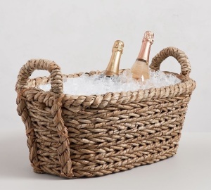 Pottery Barn, Katherine Woven Party Bucket, Like New, Retail - $129