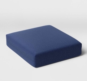 Threshold, Woven, Outdoor, Deep seat Cushion, DuraSeason Fabric, Navy, Like New, Retail - $35