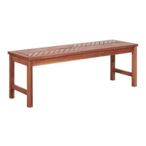  53" Acacia Modern Outdoor Wood Patio Dining Bench