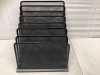 TruRed 7 Compartment Wire Mesh File Organizer, Appears New