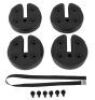 Set of (4) Weight Plates for Pop-Up Canopy