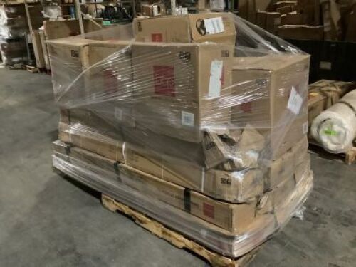 Pallet of (10) Cantilever Umbrellas & (10) Cantilever Umbrella Bases - Uninspected