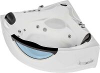 Empava 59"&nbsp;Acrylic Whirlpool Corner Bathtub, Luxury 2 Person Hydromassage Water Jets&nbsp;- Has Some Scuff Marks