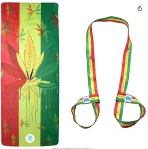 Rasta Yoga Mat + Carrying Strap, Appears New