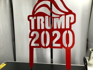 Trump 2020 Metal Yard Sign, Appears New