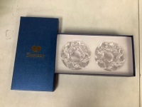 Slymeay&nbsp;Glass Lotus Candle Holders, Appears new