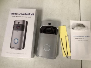 Wireless Video Doorbell, Untested, E-Comm Return