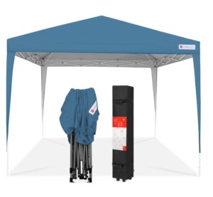 Outdoor Portable Pop Up Canopy Tent w/ Carrying Case, 10x10ft, Blue