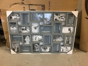 Large Collage Picture Frame, Appears New