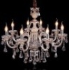 Cognac 8 Lights K9 Crystal Chandelier,&nbsp;31x28 Inches. Appears New