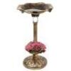 Solar Lighted Bird Bath w/ Planter