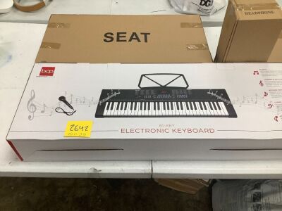 61-Key Electric Keyboard With Seat and Stand