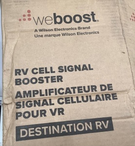 Weboost RV Cell Signal Booster Kit, Untested, Appears new