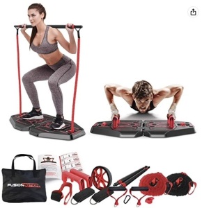 Fusion Motion Portable Gym with 8 Accessories, Appears New