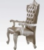 Versailles PU Dining Arm Chair, Bone White (Set of 2), Box Damaged, Appears New, Retail $2,244.00