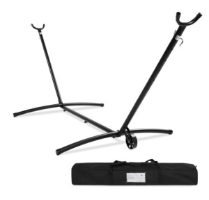 Portable Heavy-Duty Steel Hammock Stand w/ Built-In Wheel, Case - 9ft